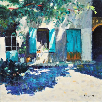 JOHN KINGSLEY - blue shutters, st remy de provence